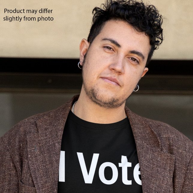 EU VOTO T-shirt escura | Branco (Criador carregado)