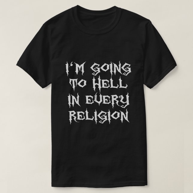 EU VOU ME INCOMODAR EM CADA T-Shirt RELIGION (Frente do Design)