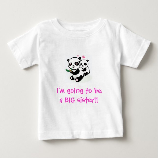 Eu vou ser uma camiseta irmã BIG (Frente)