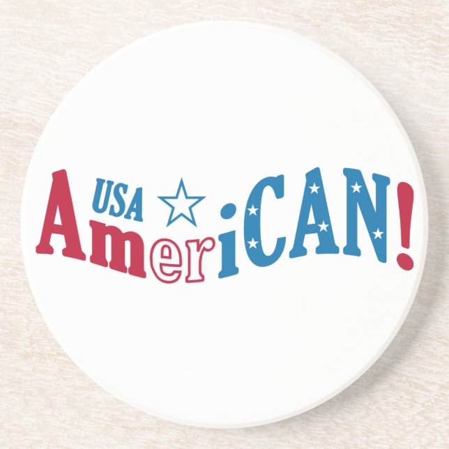 EUA AmeriCAN! porta copos personalizada (Frente)