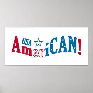 EUA AmeriCAN! poster personalizado