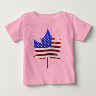 EUA Canadá T-Shirts Canadá Crianças dos EUA Shirts