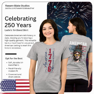 EUA Celebrando 250 Anos Camiseta Tri-Blend