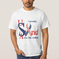 EUA Eu Orgulho-Me De Estar Na Camiseta Do Hino