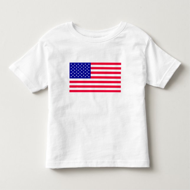 EUA EUA Bandeira Americana Toddler Camiseta Clothi (Frente)