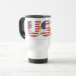 EUA Flag Caneca de viagem Estados Unidos da Améric
