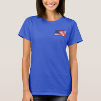 EUA Flag e Map dk T-Shirt