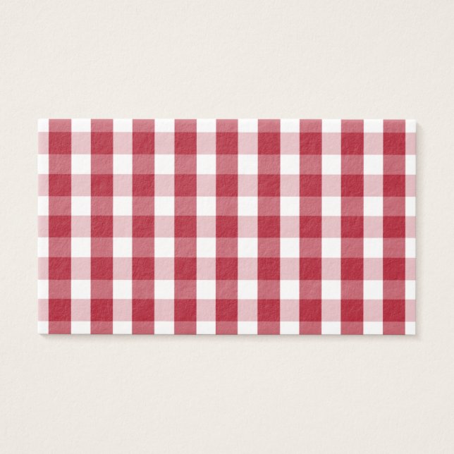 EUA Flag Red e White Gingham verificados (Frente)