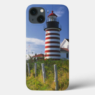 EUA, Maine, Lubec. Farol de Cabeça Oeste Quoddy