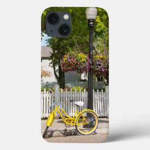 EUA, Michigan, Ilha Mackinac. Bike Amarelo