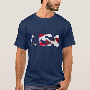 EUA que cercam - camisa azul