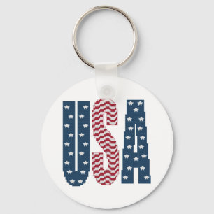 EUA Stars and Stripes Chaveiro