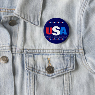 EUA Stars Red White Blue Bototic Pins