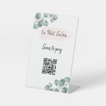 Eucalipto Branco Simples  Código QR Pagar por Leit