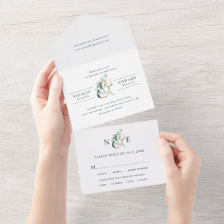 Eucalyptus Ampersand Dourado Casamento Verde