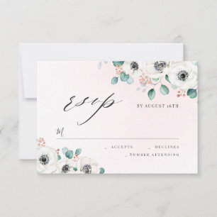 Eucalyptus anemone floral casamento rústico RSVP