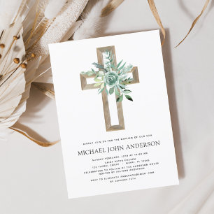 Eucalyptus Baptism Greenery Convite
