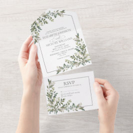 Eucalyptus Botanical Sage Green Script Casando Tod
