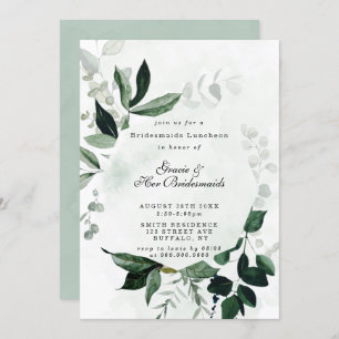 Eucalyptus Bridesmaids Luncheon Invites
