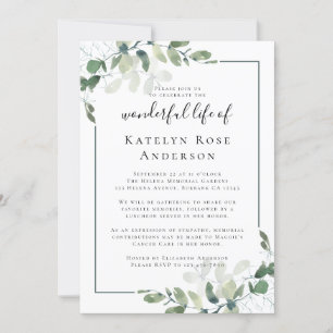 Eucalyptus Celebrando o Convite Memorial da Vida