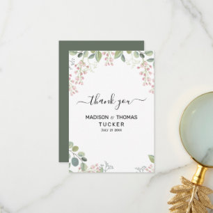 Eucalyptus deixa Cartões de agradecimentos