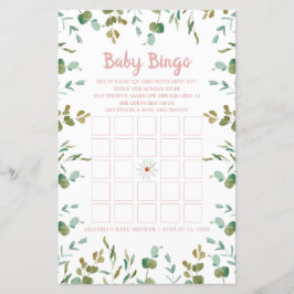 Eucalyptus deixa Chá de fraldas bingo