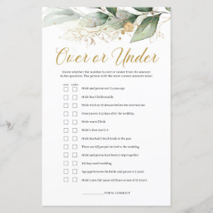 Eucalyptus deixa folhagem sobre ou sob jogo