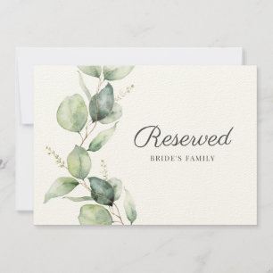 Eucalyptus deixa sinal de casamento botânico reser