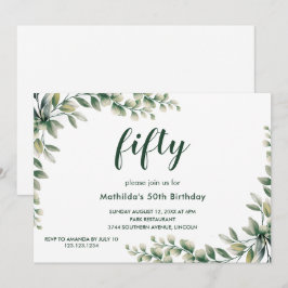 Eucalyptus deixa um convite para o aniversário adu