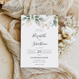 Eucalyptus Dourado Floral Greenery Convite