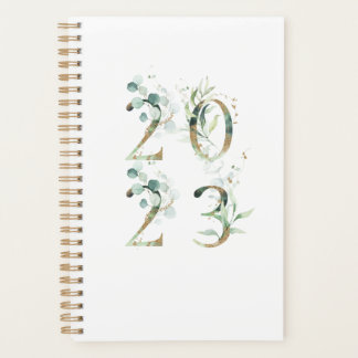 Eucalyptus Dourado Greenery 2023 Agenda Chic Elega
