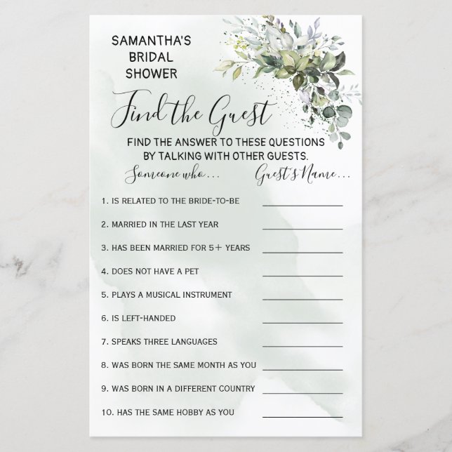 Eucalyptus Encontre o jogo bilíngue do chá convida (Frente)