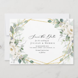 eucalyptus floral salvar o convite de data