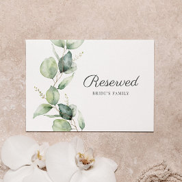 Eucalyptus Foliage Botanical Wedding Sinal Reserva