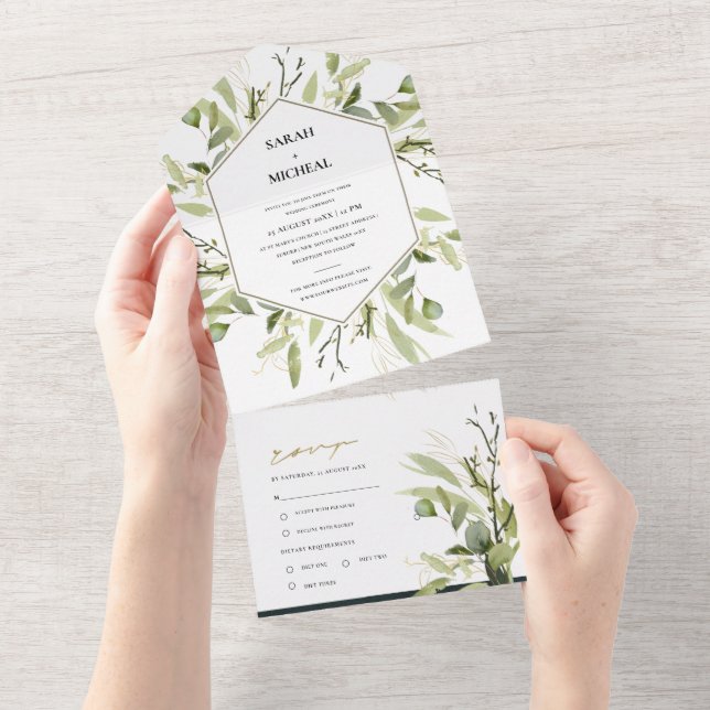 EUCALYPTUS FOLIAGEM DOURADA VERDE CASAMENTO HEXAGO (Tearaway)