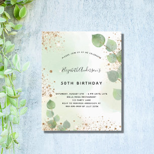 Eucalyptus gliter verde-moderno