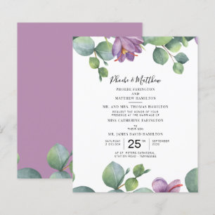Eucalyptus Green Foliage Invitation