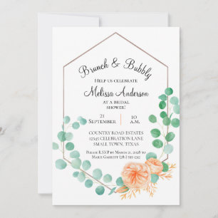 Eucalyptus Green Peach Bridal Brunch