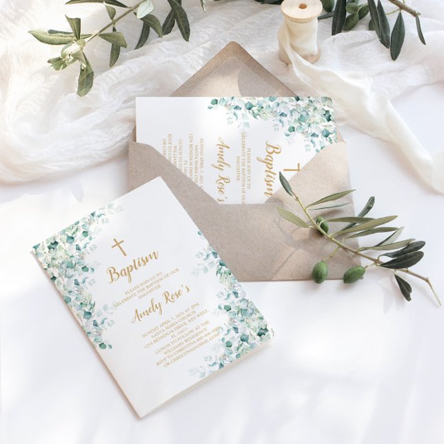 Eucalyptus Greenerence deixa convite para o batism (Criador carregado)