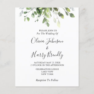 Eucalyptus Greenery Casamento Flyer