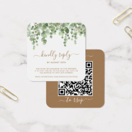 Eucalyptus Greenery Casamento Website QR Code RSVP