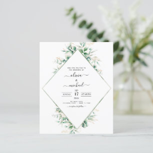 Eucalyptus Greenery Convites para Casamento