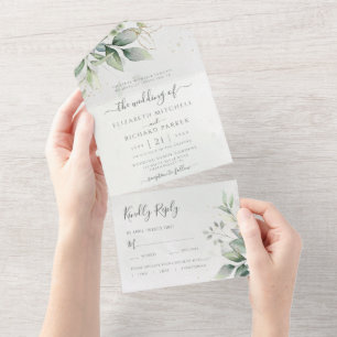 Eucalyptus Greenery Dourado Deixa Casamento Botân