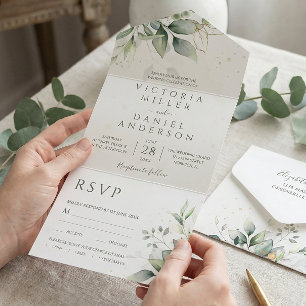 Eucalyptus Greenery Dourado Deixa Casamento Botân
