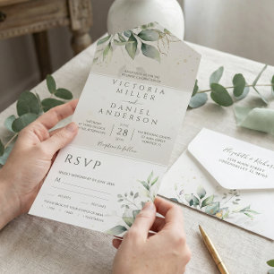 Eucalyptus Greenery Dourado Deixa Casamento Botân