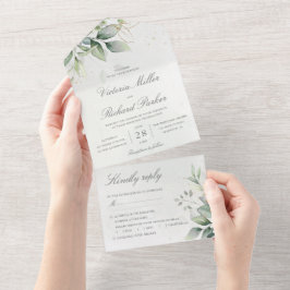 Eucalyptus Greenery Dourado Deixa Casamento Botâni