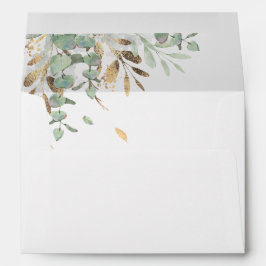 Eucalyptus Greenery e Folhagem Dourada
