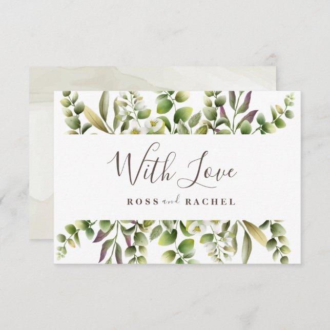 Eucalyptus Greenery Elegante (Frente/Verso)