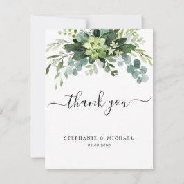 Eucalyptus Greenery Foto de Cartões de agradecimen