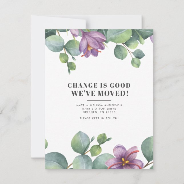 Eucalyptus Greenery, Movimentámos Movimento Botâni (Frente)